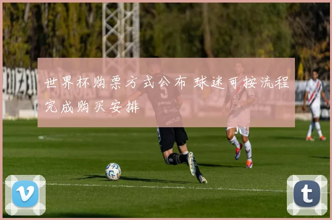 世界杯购票方式公布 球迷可按流程完成购买安排